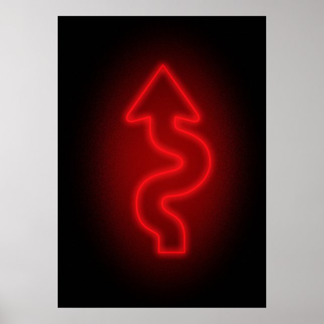 Pfeilnebelzeichen Poster (Vorne)