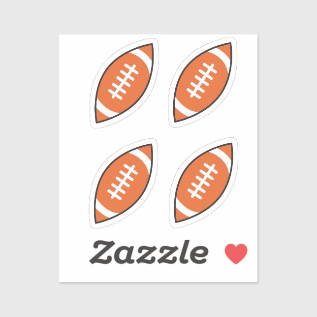 Pfeilwerfen der American Football Illustration Aufkleber (Blatt)