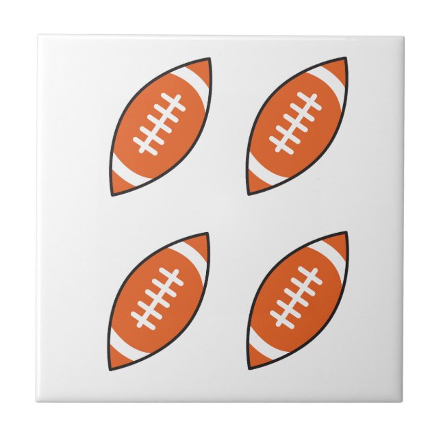 Pfeilwerfen der American Football Illustration Fliese (Vorderseite)