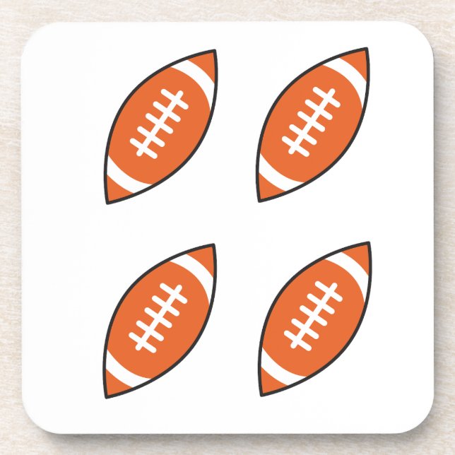 Pfeilwerfen der American Football Illustration Getränkeuntersetzer (Vorderseite)
