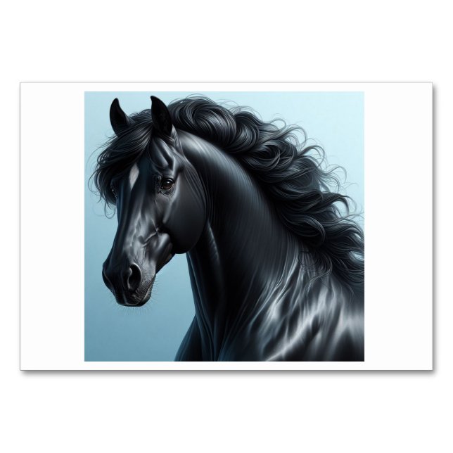 Pferd (馬 / う ま) - Japanische Flash Cards Tischnummer (Vorderseite)