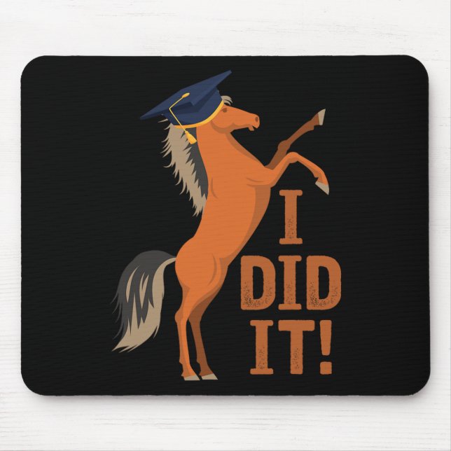 Pferd Abschluss ich tat es Mousepad (Vorne)