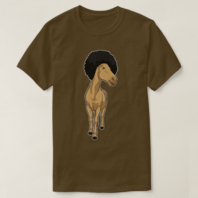 Pferd Afro T-Shirt (Design vorne)