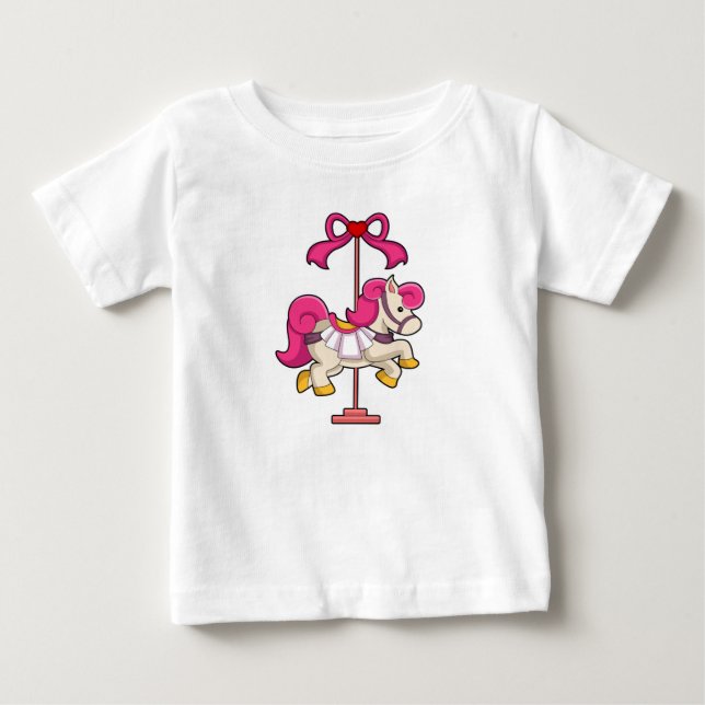 Pferd als Karussellpferd.PNG Baby T-shirt (Vorderseite)