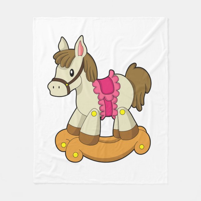 Pferd als Rockpferd.PNG Fleecedecke (Vorderseite)