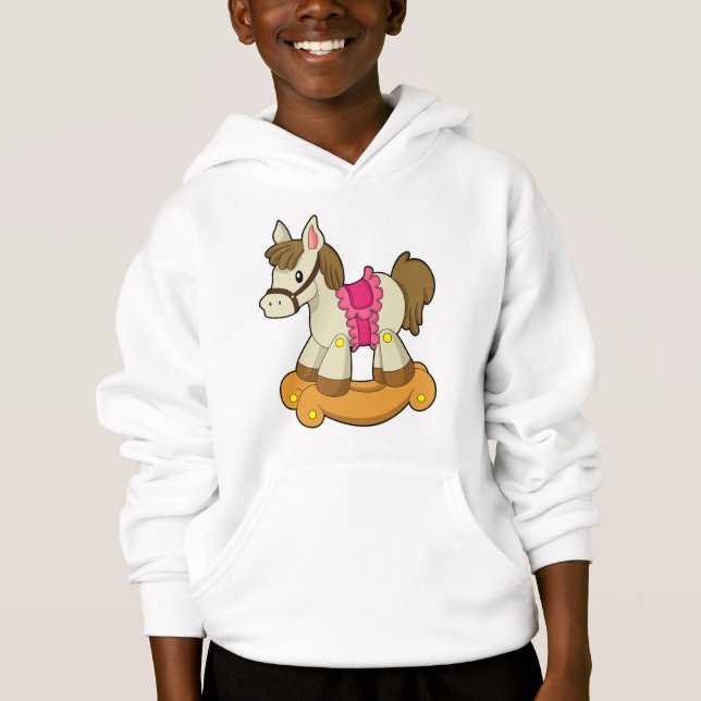 Pferd als Rockpferd.PNG Hoodie (Vorderseite)