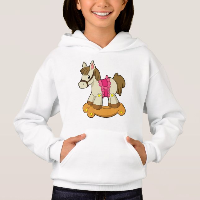 Pferd als Rockpferd.PNG Hoodie (Vorderseite)