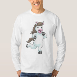 Pferd als Runner beim Laufen T-Shirt