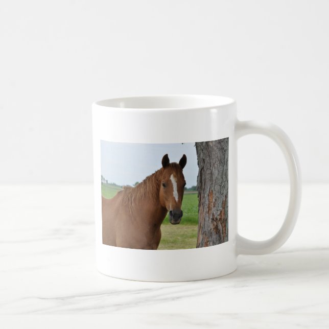Pferd am Baum Kaffeetasse (Rechts)