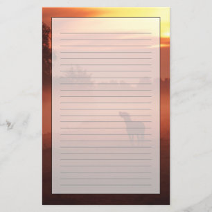 Pferd am Sonnenaufgang Briefpapier