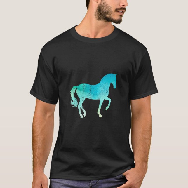 Pferd Aquarell T-Shirt (Vorderseite)