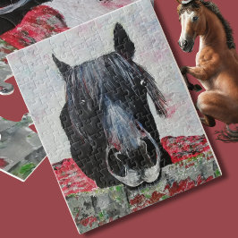 Pferd auf einem Feld Reitsportler