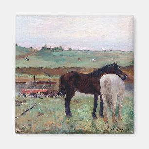 Pferd auf einer Wiese, Edgar Degas Magnet