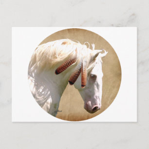 Pferd aus dem Weißen Krieg Postkarte