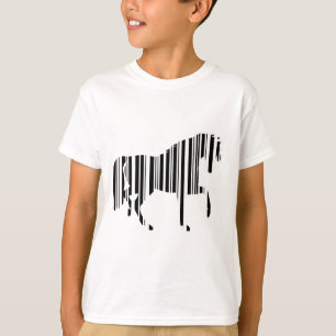 PFERD BAR CODE Zebrastreifen Barcode-Design T-Shirt