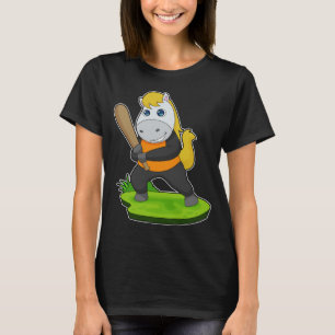 Pferd Baseball Baseballschläger T-Shirt
