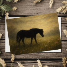 Pferd Beileidskarte