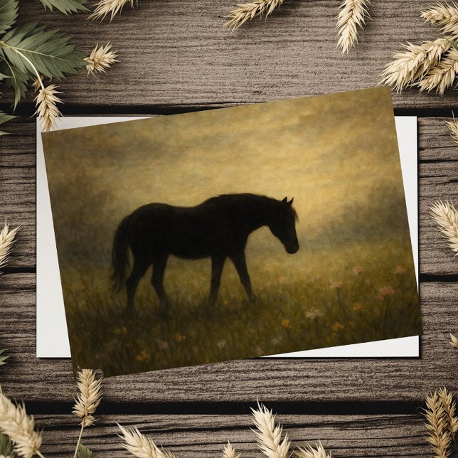 Pferd Beileidskarte Karte (May the memories you shared bring you comfort and peace.
)