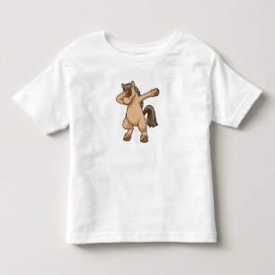 Pferd beim Hip Hop Tanz Dab Kleinkind T-shirt