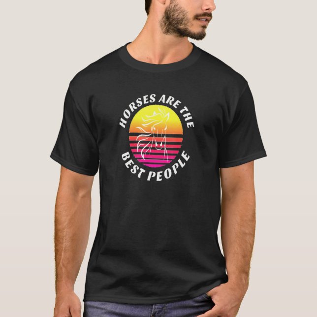 Pferd Beste Leute T-Shirt (Vorderseite)