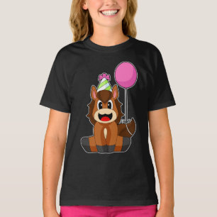 Pferd Birthday Party hat Ballon T-Shirt