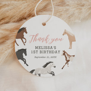Pferd Cowgirl Reitschiff Geburtstag Geschenkanhänger