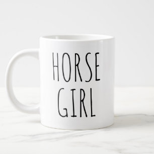 "Pferd Crazy" Einfaches modernes Bauernhaus Jumbo-Tasse
