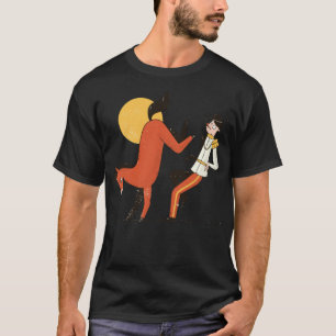 Pferd, das Prinzpferd tritt, Pferdeschwanz T-Shirt