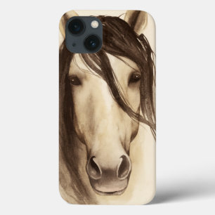 Pferd der Aquarell-Scheunen-Tier- iPhone 13 Hülle