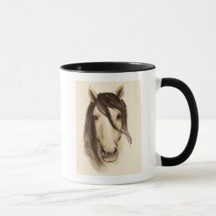Pferd der Aquarell-Scheunen-Tier- Tasse