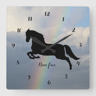 Pferd Erinnerung Wanduhr