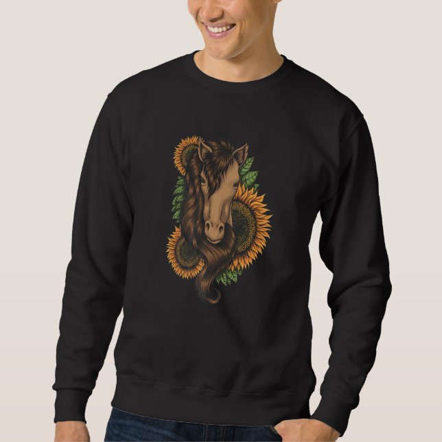 Pferd für Pferde Reiten Sweatshirt (Vorderseite)