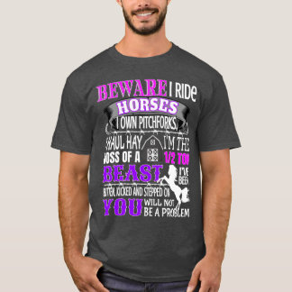 Pferd fürs Pferd Vorsicht, ich fahre Pferd Mädchen T-Shirt