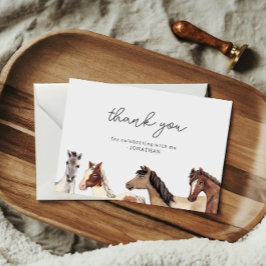 Pferd Geburtstag Danke Karte