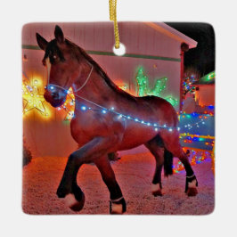 Pferd Gezeichnet Beförderung Weihnachtsschmuck