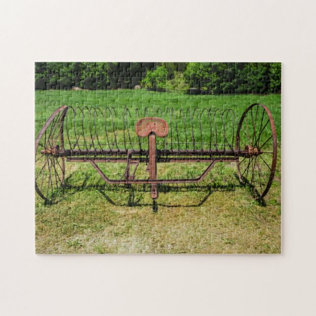 Pferd Gezeichnet Hay Rake (Horizontal)