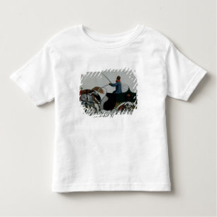Pferd gezeichneter Sleigh Kleinkind T-shirt
