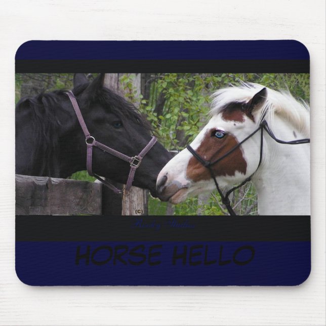 Pferd hallo Mousepad (Vorne)