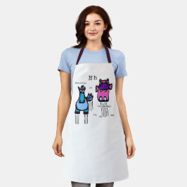 Pferd & Hippo Schürze