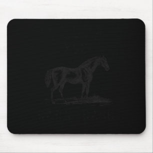 Pferd ich Liebe Sie zum Stall und zurück Mädchen H Mousepad