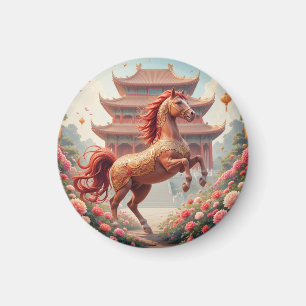 Pferd im chinesischen Jahr Magnet