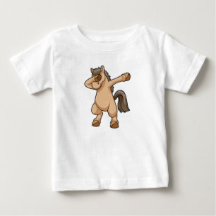 Pferd im Hip Hop Dance Dab Baby T-shirt
