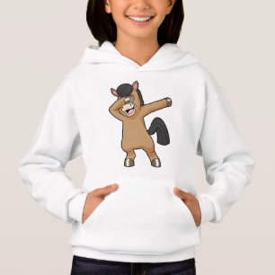 Pferd im Hip Hop Dance Dab Hoodie