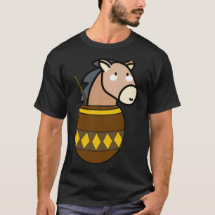 Pferd in Calabaza Pferderennen Kinder T-Shirt