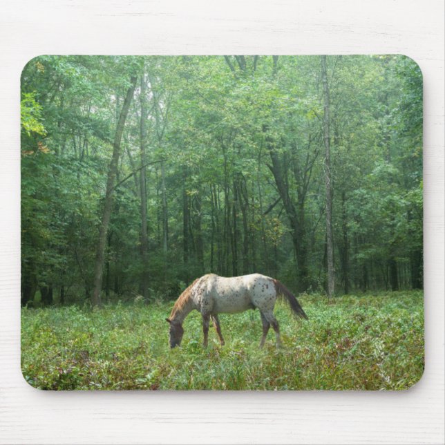 Pferd in der Wiese Mousepad (Vorne)