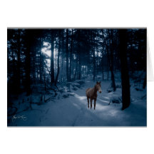 Pferd in einem blauen Holz: Karte