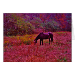 Pferd in einem kaleidoskopfarbenen Feld