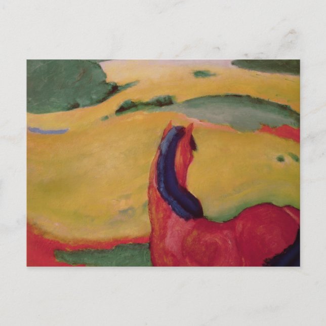Pferd in einer Landschaft, 1910 Postkarte (Vorderseite)