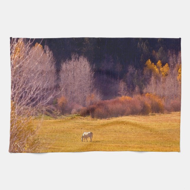 Pferd in Fall I Küchentuch (Horizontal)