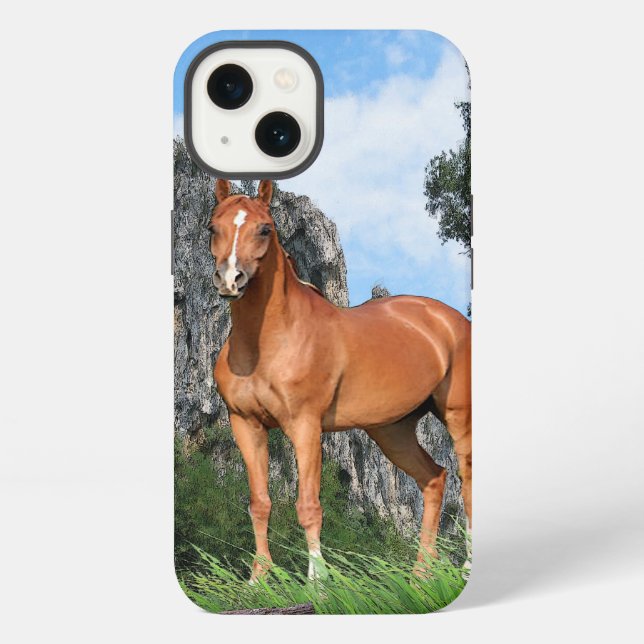 Pferd iPhone Hülle (Rückseite)